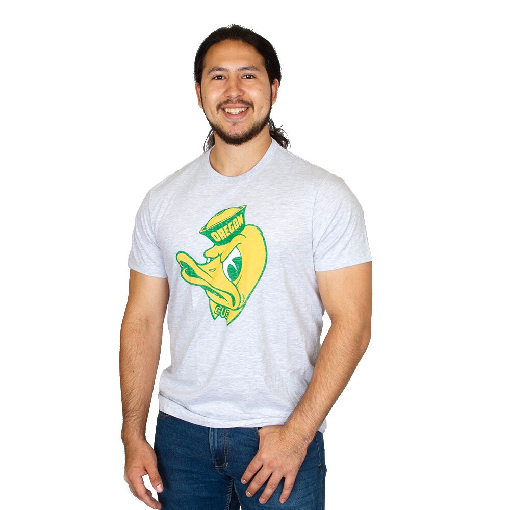 Ducks Spirit, Grey, Crew Neck, Cotton, Men, Unisex, 47 Brand, Premier, Franklin, 40's style, T-Shirt, 943816